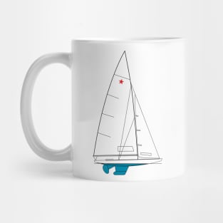 Star One-Design Sailboat Mug